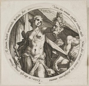 Judith med huvudet av Holofernes av Hendrick Goltzius