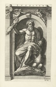 Jupiter Jupiter (titel på objekt) Åtta klassiska gudar (serietitel) av Hendrick Goltzius