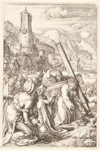Korsbärandet av Hendrick Goltzius