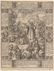 Levamen Onustrorum, blad 1 ur serien ”Allegorier över den kristna tron” av Hendrick Goltzius