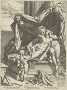 Mars till Venus av Hendrick Goltzius