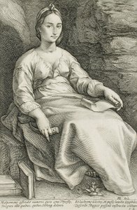 Melpomene av Hendrick Goltzius