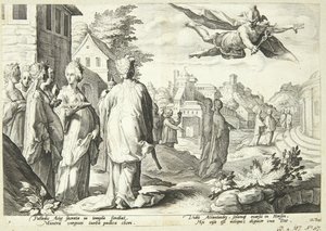 Merkur blir kär i Herse av Hendrick Goltzius