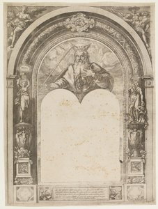 Moses med lagens tavlor av Hendrick Goltzius