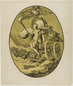 Nox, tallrik sju från Demogorgon and the Deities av Hendrick Goltzius