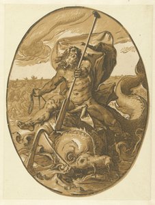 Oceanus Gods and Goddesses (serietitel) av Hendrick Goltzius