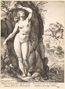 Perseus befriar Andromeda av Hendrick Goltzius