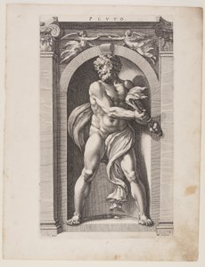 Pluto, från Åtta hedniska gudar av Hendrick Goltzius