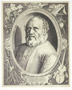 Porträtt av Dirck Volkertsz Coornhert av Hendrick Goltzius