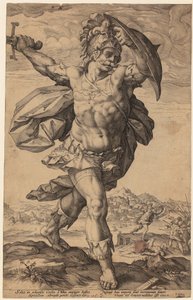 Porträtt av Frederik de Vries av Hendrick Goltzius