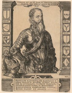 Porträtt av Henricus Rantzovius [Heinrich von Rantzau] av Hendrick Goltzius