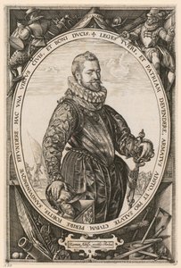 Porträtt av Jaques de la Faille av Hendrick Goltzius