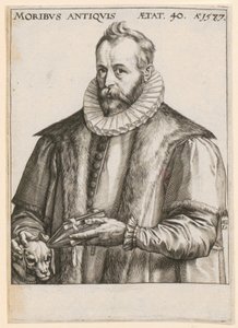 Porträtt av Justus Lipsius av Hendrick Goltzius