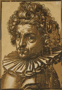 Porträtt av Gillis van Breen av Hendrick Goltzius