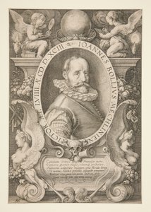 Porträtt av Hans Ball av Hendrick Goltzius