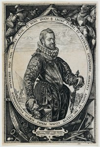 Porträtt av Jacques de la Faille av Hendrick Goltzius
