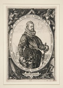 Porträtt av Jacques de la Faille av Hendrick Goltzius