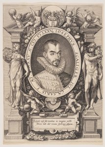Porträtt av Josephus Justus Scaliger av Hendrick Goltzius