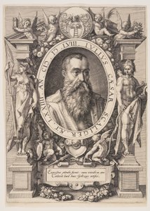 Porträtt av Julius Caesar Scaliger av Hendrick Goltzius