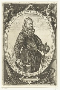 Porträtt av Jacques de la Faille av Hendrick Goltzius