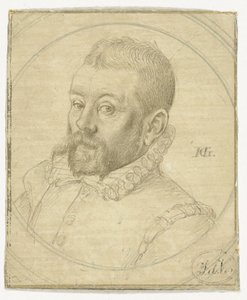 Porträtt av Lubbert Claesz. van der Weijden av Hendrick Goltzius