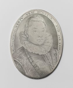Porträtt av en 24-årig man av Hendrick Goltzius