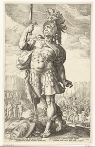 Publius Horace De Romeinse helden (serietitel) av Hendrick Goltzius