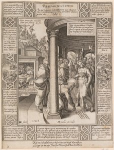 Remissio Peccatorum, blad 2 i serien ”Allegorier över den kristna tron” av Hendrick Goltzius