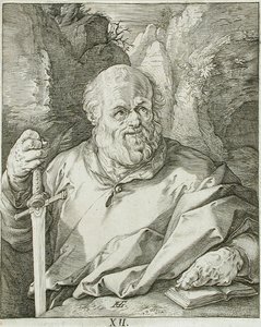 Sankt Mattias av Hendrick Goltzius