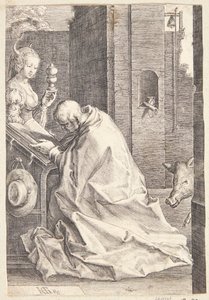 Sankt Antonius frestelser av Hendrick Goltzius
