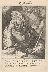 Den store Jakob, ur ”Kristus, apostlarna och Paulus med trosbekännelsen” av Hendrick Goltzius
