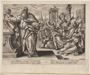 St Matteus av Hendrick Goltzius
