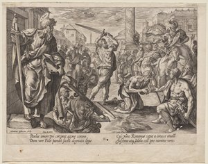 Sankte Pär av Hendrick Goltzius