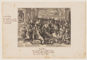 Sankt Paulus biten av huggormen, ur Acta Apostolorum (Apostlagärningarna) av Hendrick Goltzius