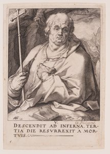 S:t Filip, från Kristus, apostlarna och S:t Paulus med trosbekännelsen av Hendrick Goltzius