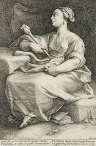Thalia av Hendrick Goltzius