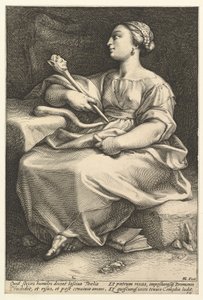 Thalia av Hendrick Goltzius