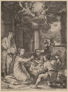Herdarnas tillbedjan av Hendrick Goltzius