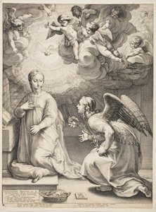 Bebådelsen av Hendrick Goltzius