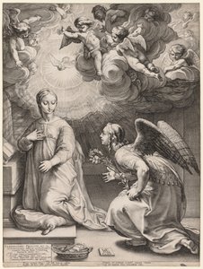 Bebådelsen av Hendrick Goltzius