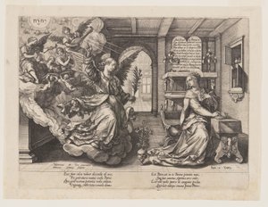 Bebådelsen av Hendrick Goltzius