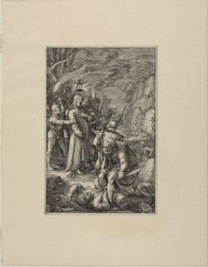 The Betrayal of Christ, tallrik tre från The Passion of Christ av Hendrick Goltzius