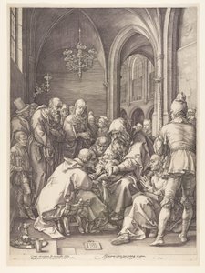 Omskärelsen, från Kristi födelse och tidiga liv av Hendrick Goltzius