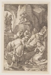 The Entombment, från The Passion av Hendrick Goltzius