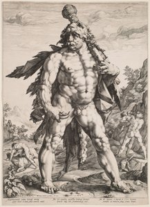Den store Herkules av Hendrick Goltzius