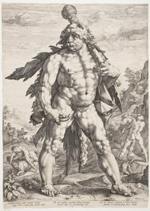 Den stora Herkules av Hendrick Goltzius