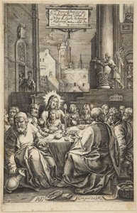 Nattvarden av Hendrick Goltzius