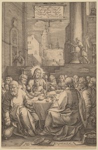 Nattvarden av Hendrick Goltzius