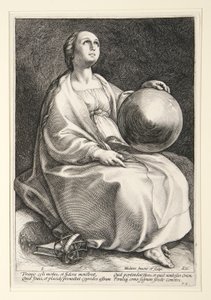 De nio muserna av Hendrick Goltzius