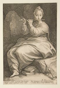 The Nine Muses: Euterpe, #6 i en serie om 9 av Hendrick Goltzius